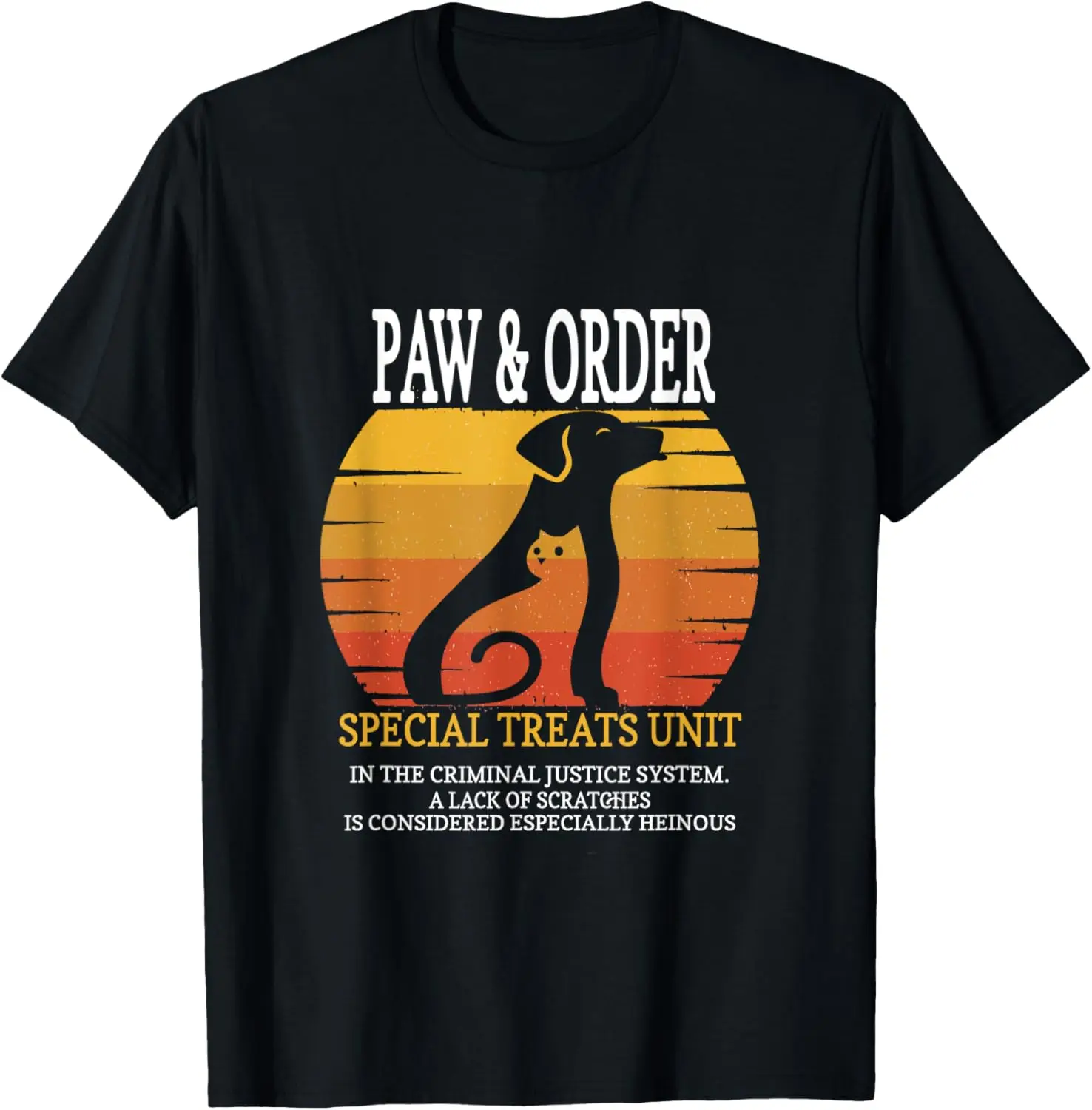 Paw and Order Special Treats Unit Training Dog And Cat T-Shirt