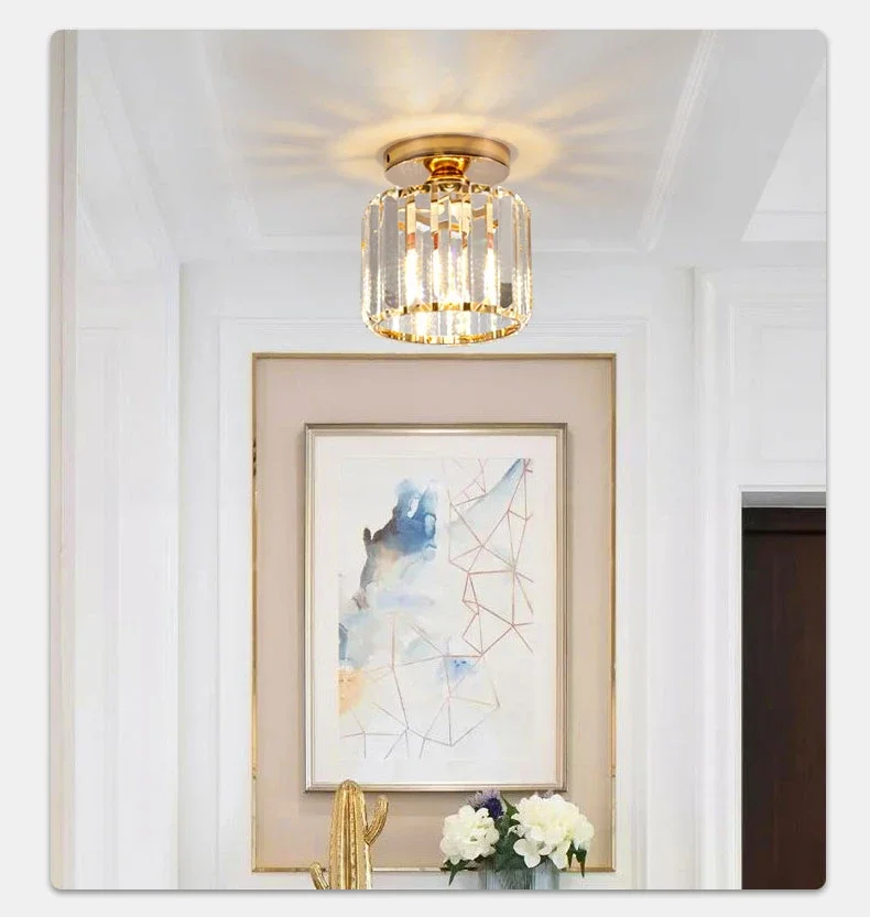 أضواء السقف الكريستالية الحديثة الاسكندنافية ، أضواء بريق داخلي ، ديكور المنزل ، المدخل ، الدرج ، غرفة النوم ، غرفة الطعام #3