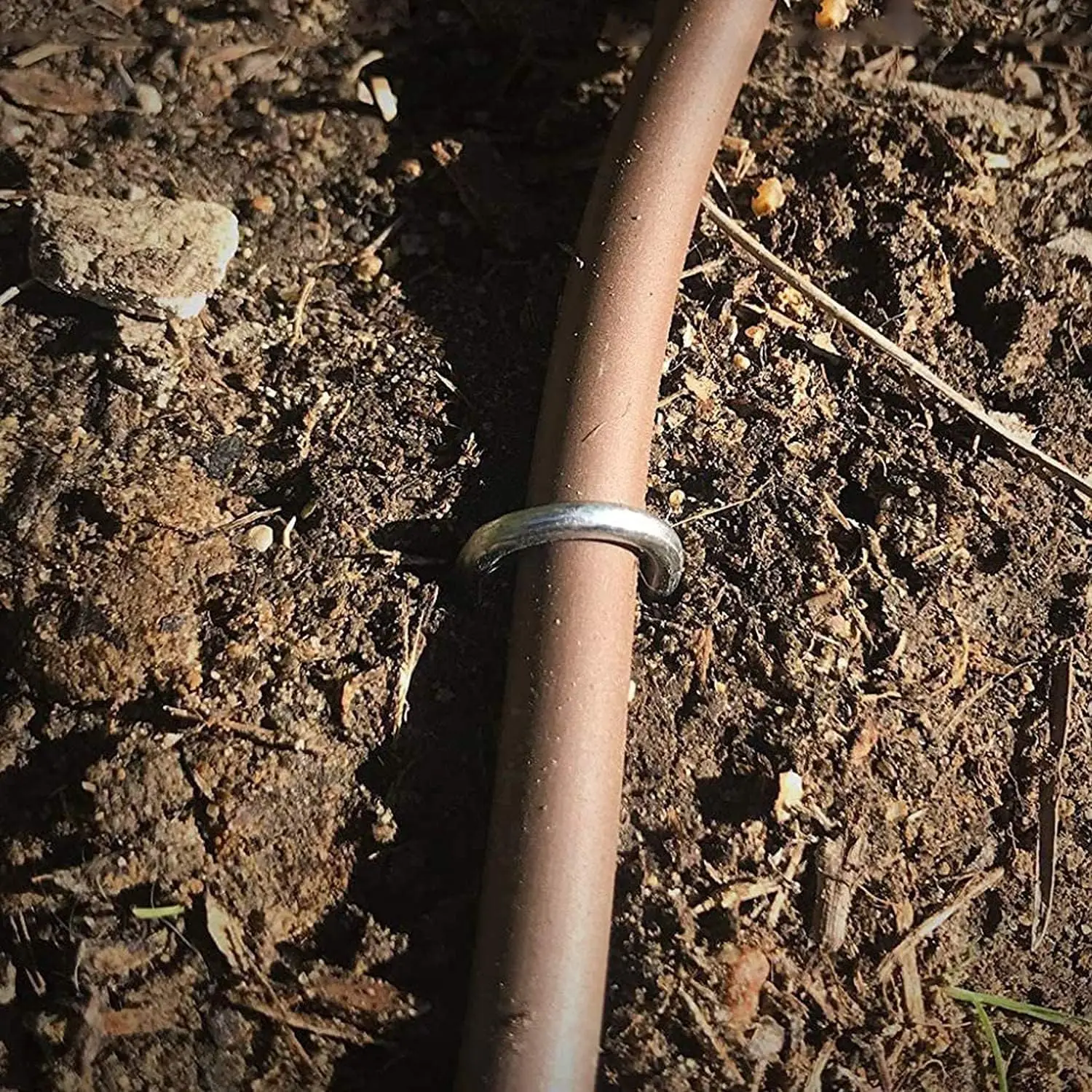 U-Typ-Gartenheftklammern, robuste Zaunschläuche, Sod-Pins, verzinkter Landschaftsspieß zum Halten von Rasen, Barriere-Bodennagel – Detail 5