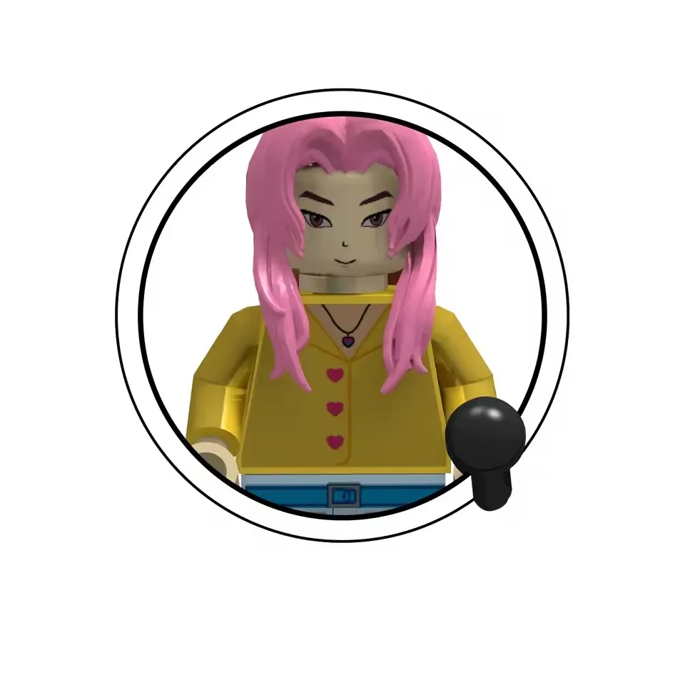 KPOP chasseurs de démons poupée de dessin animé blocs de construction Kawaii Mini figurine tête assemblage jouets jouets éducatifs pour enfants cadeau ﻿