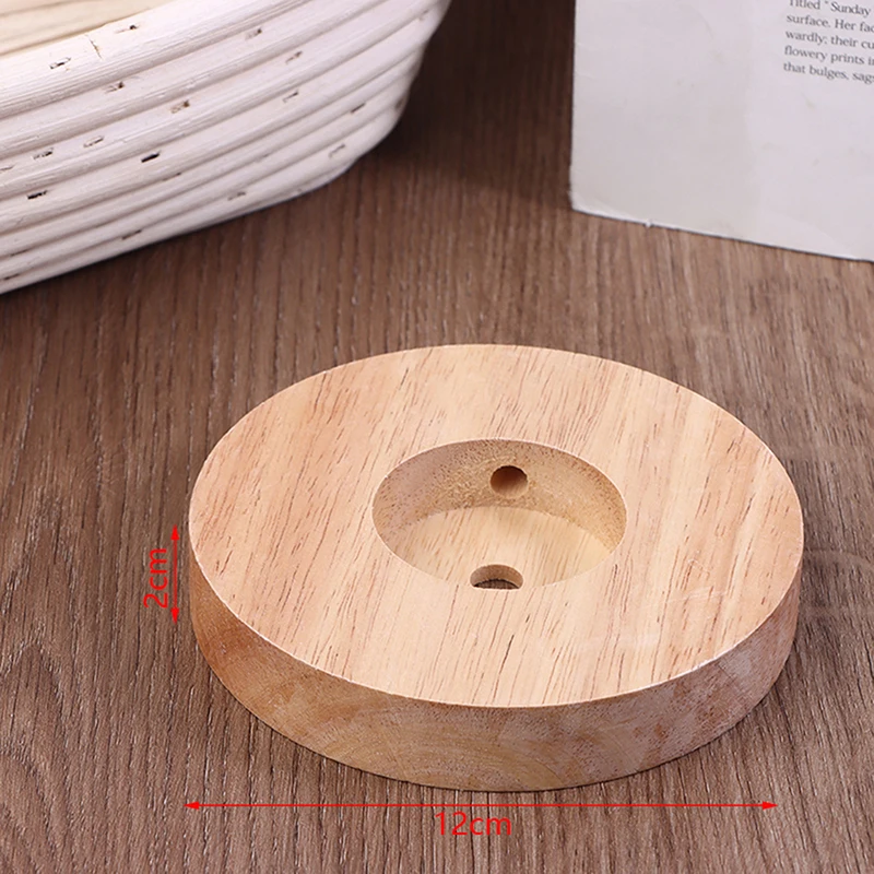 Diameter 10/12/15CM Solid Wood Table Lamp Base Round Solid Wood Display Lamp Base Light Parts Stand DIY Table Lamp Bases