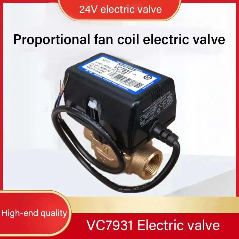 

1/2”3/4“1” AC24VHoneywell Motorized Two-way Valve Three-Way Valve Brass VC7913 Fan Coil Electric Valve