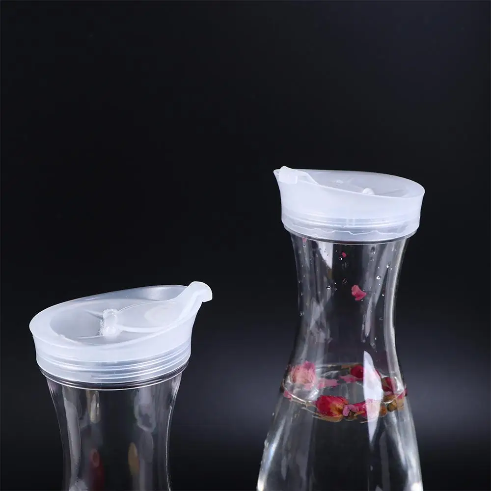Food Grade Plastic Durable Tea Jug With Lid Transparent Drinkware Juice Pitcher Water  Carafe Water Bottle Lemonade Jar
