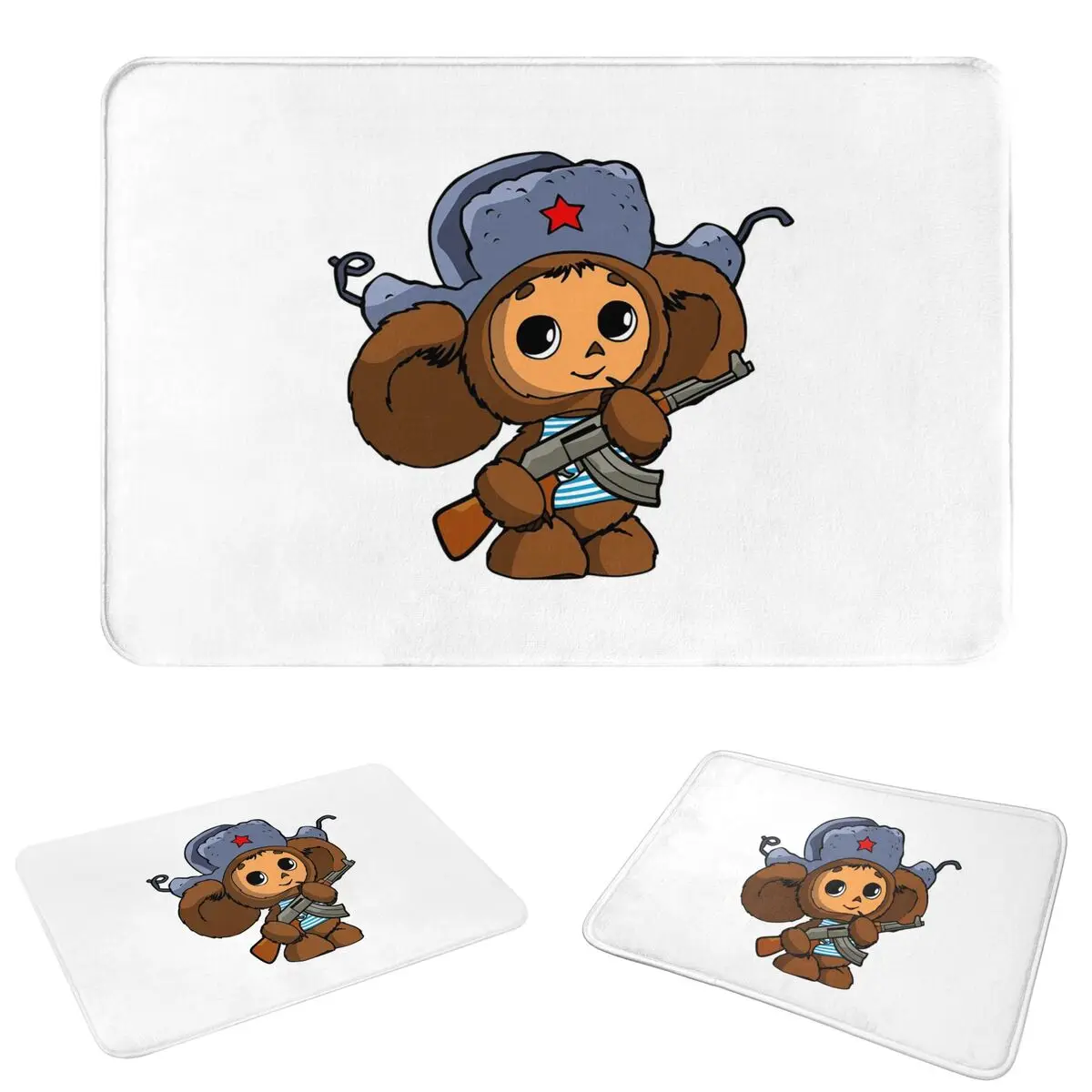 Cheburashka Non-slip Doormat Floor Mat Water oil proof Carpet Rug for Kitchen Entrance Home Bedroom Footpad Mats
