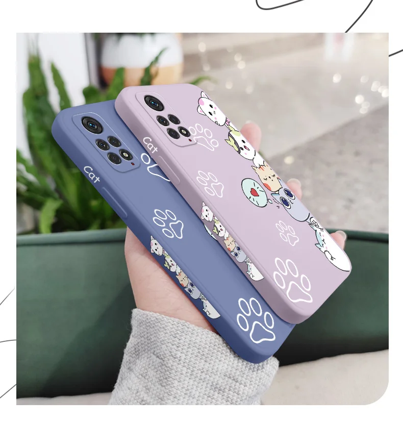 Stacking Cats Phone Case For Xiaomi Redmi Note 13 12 12S 11 11S 10 10A 10T 10S 9T 9 8 7 Pro Plus 10C 9A 9C 4G 5G Cover
