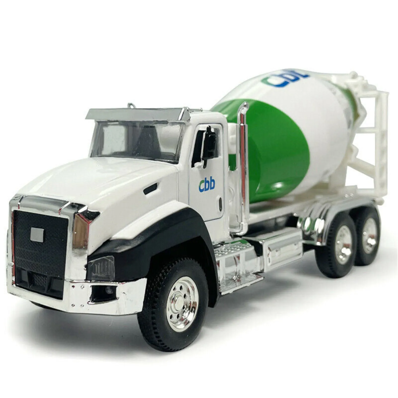 Model pojazdu budowlanego w skali 1:50, mieszalnik, koparka, odlewany z metalu, zabawka dla dzieci, pojazd z napędem pull-back, prezent.