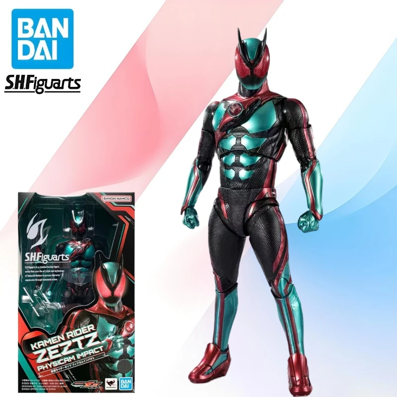 

In Stock BANDAI Original S.H.Figuarts Kamen Rider ZEZTZ PHYSICAM IMPRCT SHF Action Figure Model Gift for Kid Foam Box Packaging