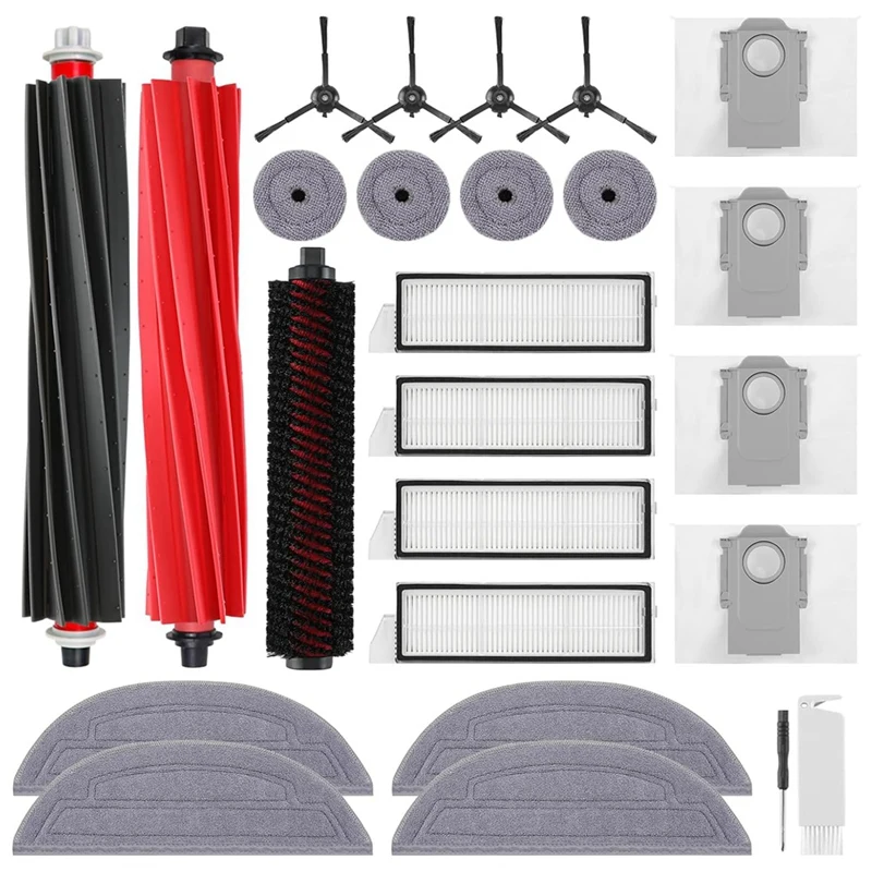 For Roborock S8 Maxv Ultra Vacuum Cleaner Main Side Brushes HEPA Filters Mops Cloth Dust Bags Accessories