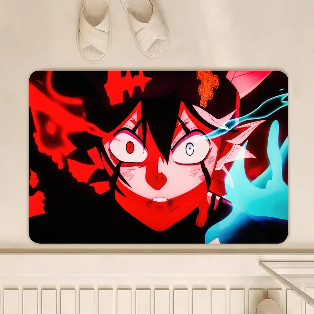 bilibili Anime Black Clover Sword of the Wizard King D Floor Mat Bedroom Kitchen Door Bath House Super Absorbent Foot Non-slip