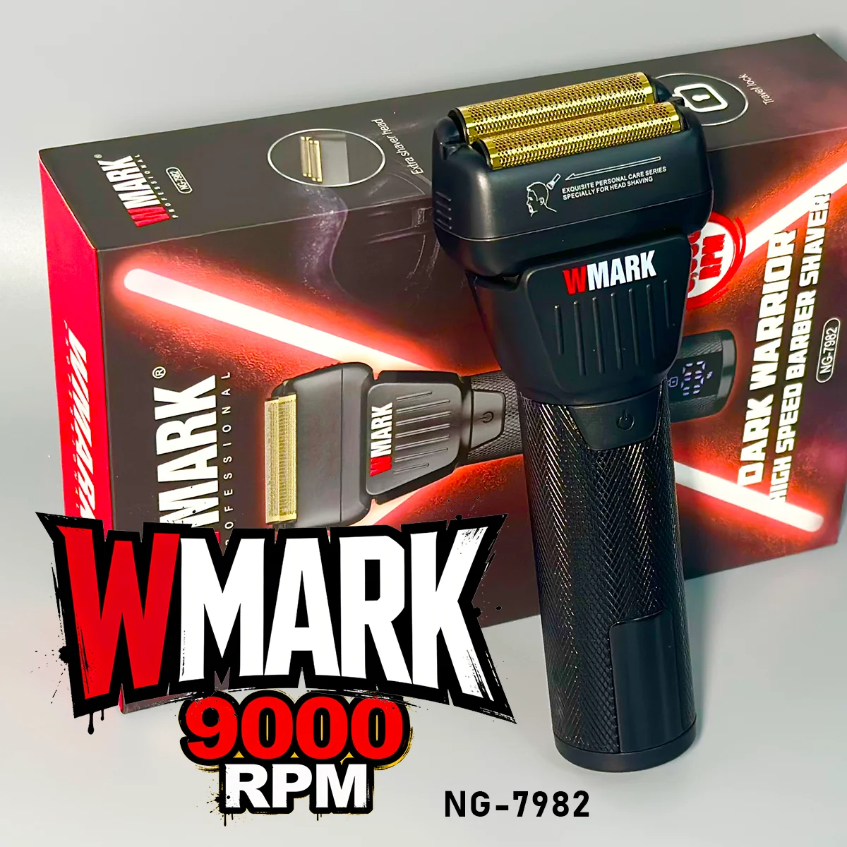 

Электробритва WMARK 7982 с высокоскоростным мотором 9000 об/мин, профессиональный триммер для стрижки волос, машинка для салонного использования