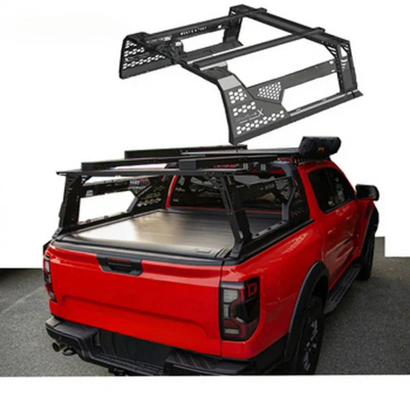 High Quality 4X4 Universal Truck Bed Rack Ladder Roller Bed Rack for Ranger Pickup Roll Bar