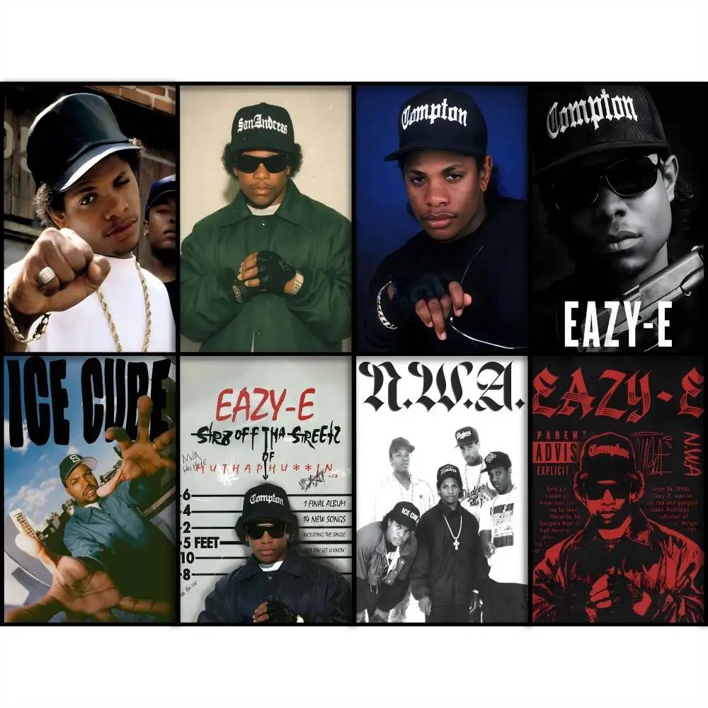 Rapper Singer E-eazy E Poster Painting Stickers Dorm Living Room Wall Decoration Gift Home Art Aesthetic