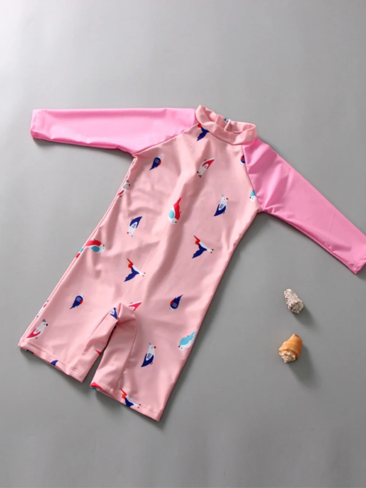 

Детский купальный костюм для девочек с длинными рукавами, защита от солнца, для малышей 0-4 лет