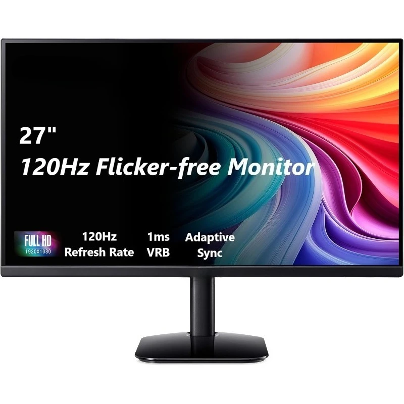 شاشة مكتب الألعاب KB272 مقاس 27 بوصة IPS Full HD (1920 × 1080) تدعم المزامنة التكيفية (متوافقة مع المزامنة الحرة) حتى 120 هرتز