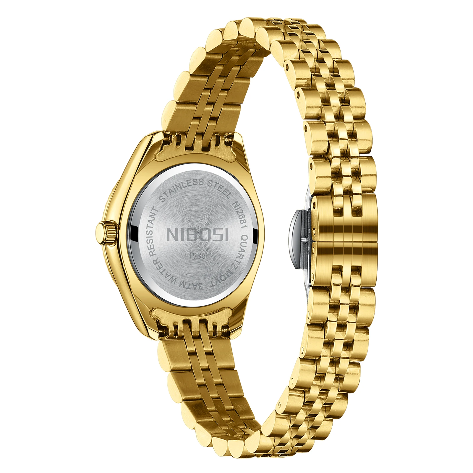 NIBOSI Classical Women Dress Watches Top Brand Luxury Ladies Quartz Watch Waterproof Date Stainless Steel Female Role Watches