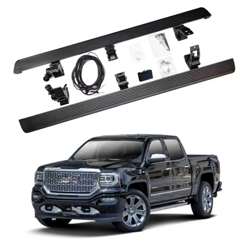 High Quality Aluminum Electric Side Steps Power Running Boards Kit Custom Fit For Sierra 1500 Modification Accessories