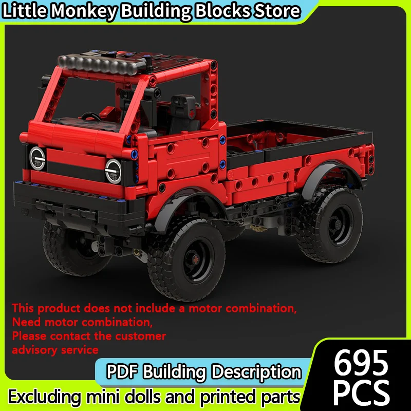 

Speed Racing Car Model MOC Building Bricks Light Pickup Truck Modular Technology Children Holiday Gifts Assemble Toys Suit