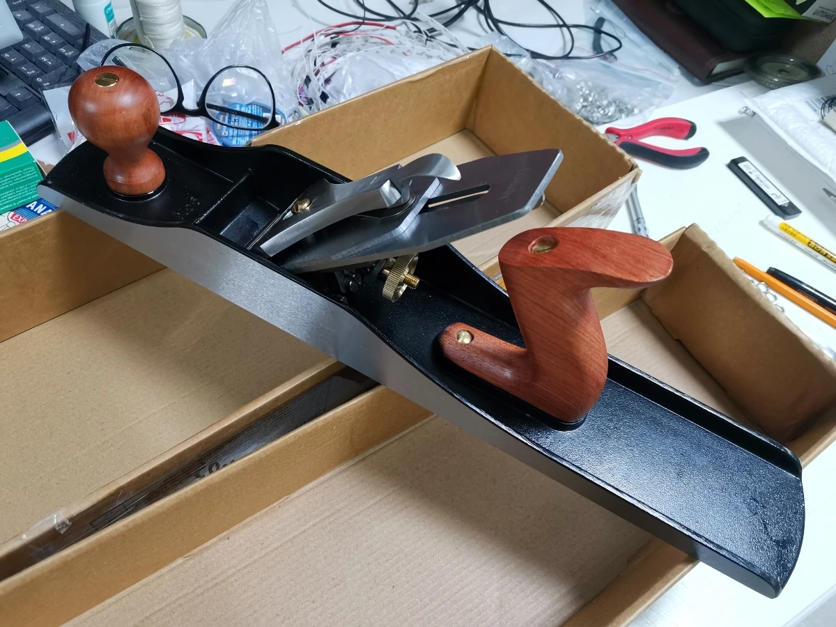 Qiangsheng Luban No. 6 Fore Plane Hand Planer, With 60mm Cutter Width, Ideal For Woodworking And DIY Projects