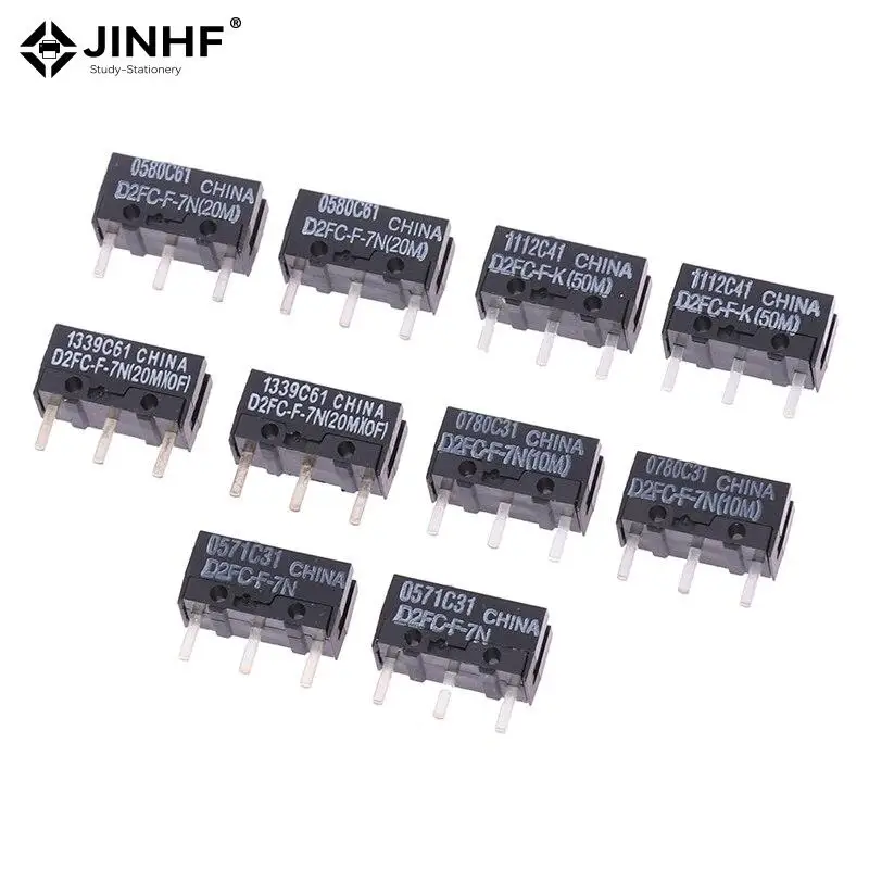 

2Pcs Mouse Micro Switch D2FC-F-7N 10M 20M OF Mouse Button D2FC-F-K(50M) D2FC FL-NH D2FS-F-N D2F D2F-01 D2F-01F-T D2F-F-3-7