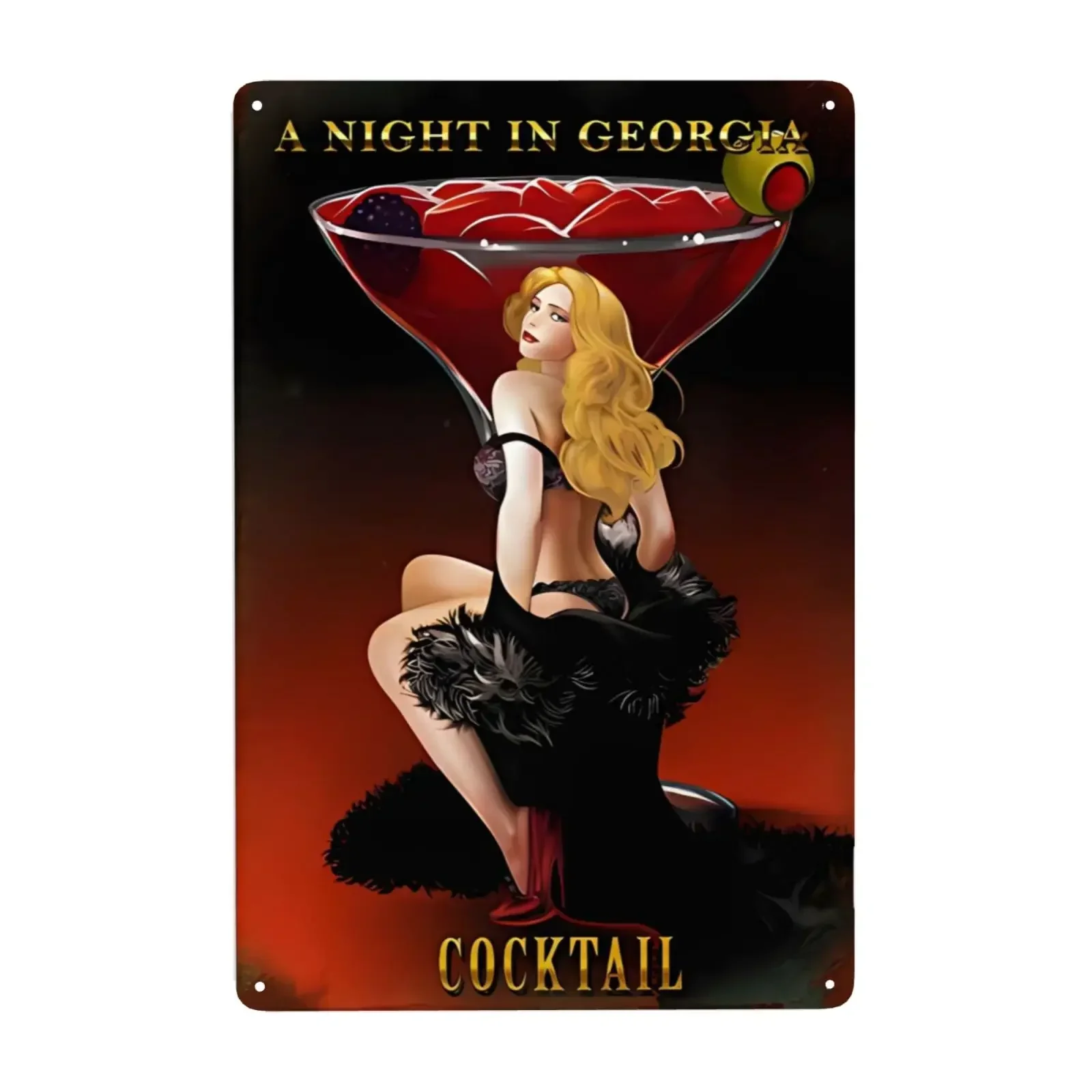 1 قطعة مارتيني جلوهيندين عتيق دبوس حتى بناتشين ميتال زيتين بير es ist Zeit فور ساعة سعيدة شريط كوتشي عصا ديكور 12x8 بوصة