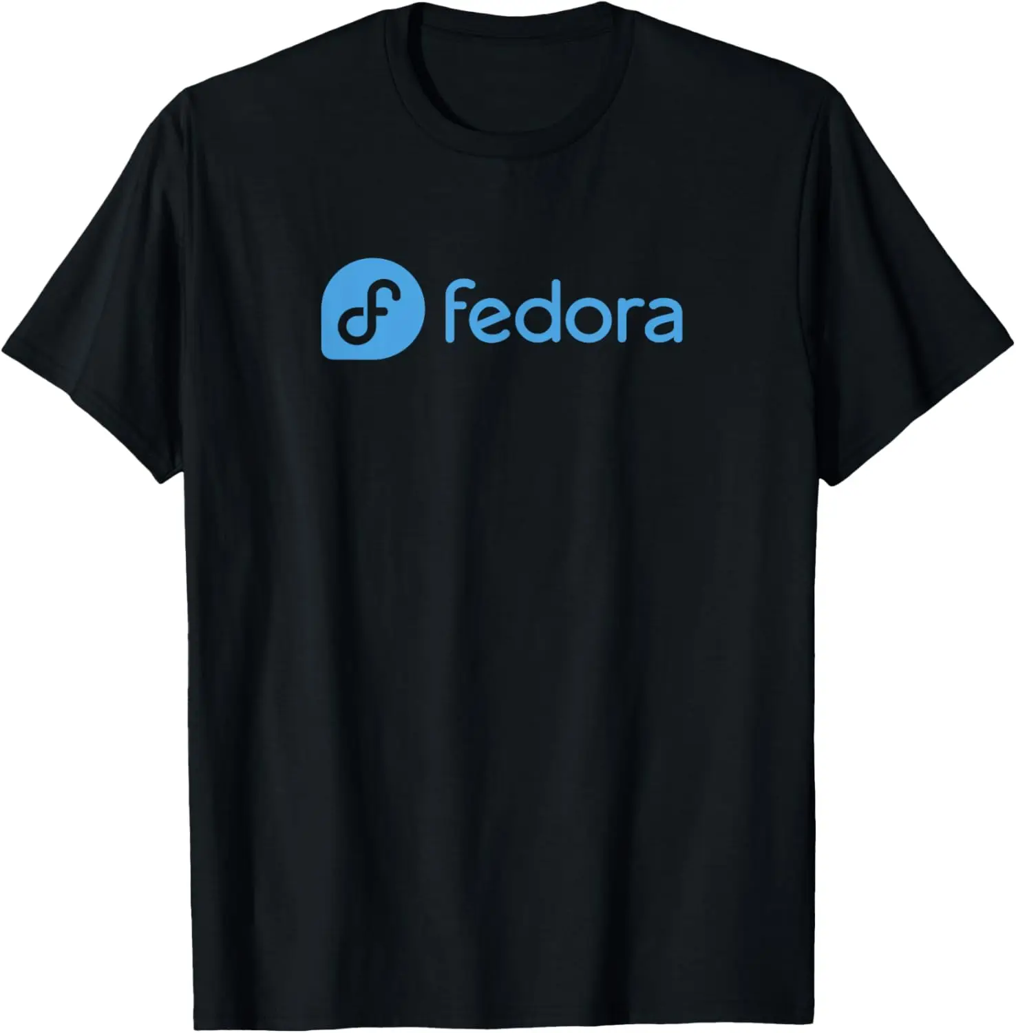 Linux Fedora T-Shirt White Tagline & Logo Open Source Os Tee T-Shirt Unisex Cotton Streetwear Tops Mens Clothing Ropa Hombre