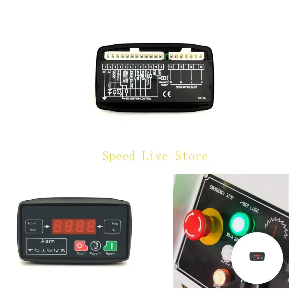 

547C Светодиодный дисплей генератор управления управлением Easy Установка Universal Auto Start and Stop Module Module Generator