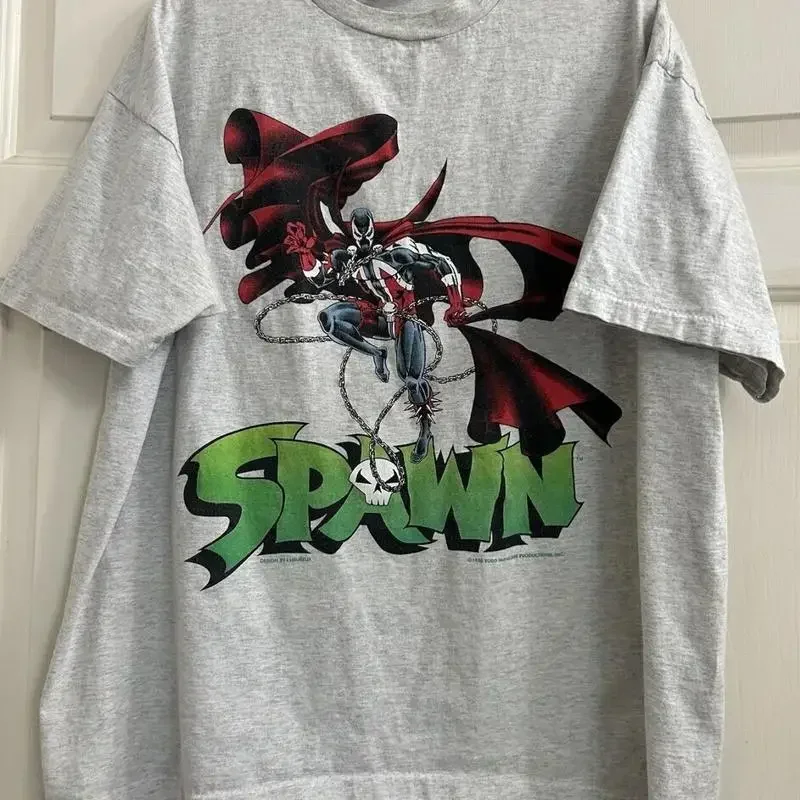 Rare Spawn Movie Sport Gray T Shirt Classic Style Vtg
