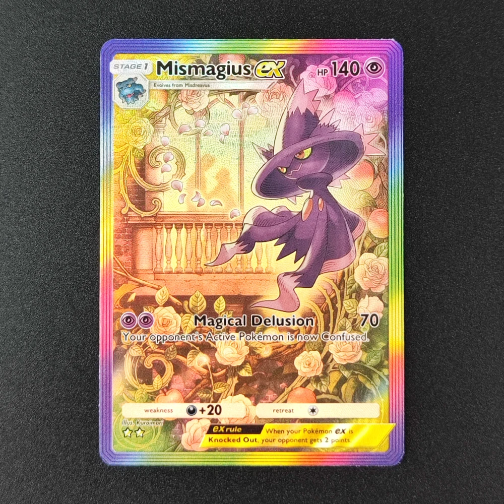 BKM Pocket Collection Cards Cynthia Palkia Dawn Palkia Darkrai EX SR Tcg Self Made Holo Full Art Single Anime Game Card Gift Toy