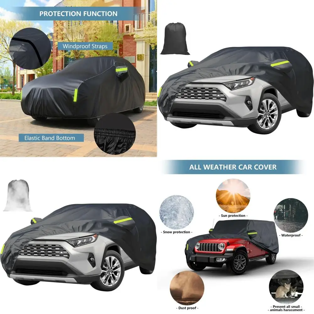 

Универсальный 7-слойный чехол для внедорожников 2006-2025 годов выпуска, водонепроницаемый, УФ-стойкий, устойчивый к разрывам, для защиты на улице, с сумкой для хранения