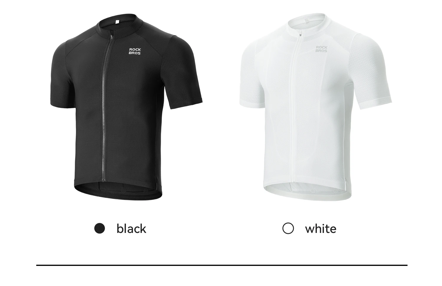 ROCKBROS Radtrikot Herren Sommer Atmungsaktiv Schnelltrocknend Fahrradshirt Leichtes Feuchtigkeitsableitendes MTB Rennrad T-Shirt – Detail 4