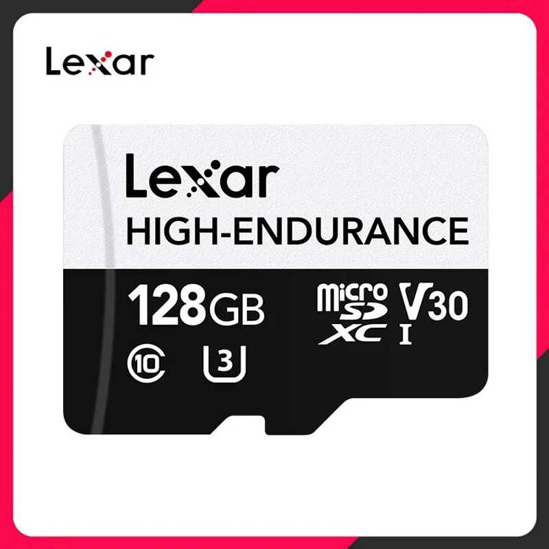 Lexar High Endurance Micro SD Card Max 100MB/s Memory Card 32GB V10 64GB 128GB V30 C10 Waterproof TF Card for 4K Video