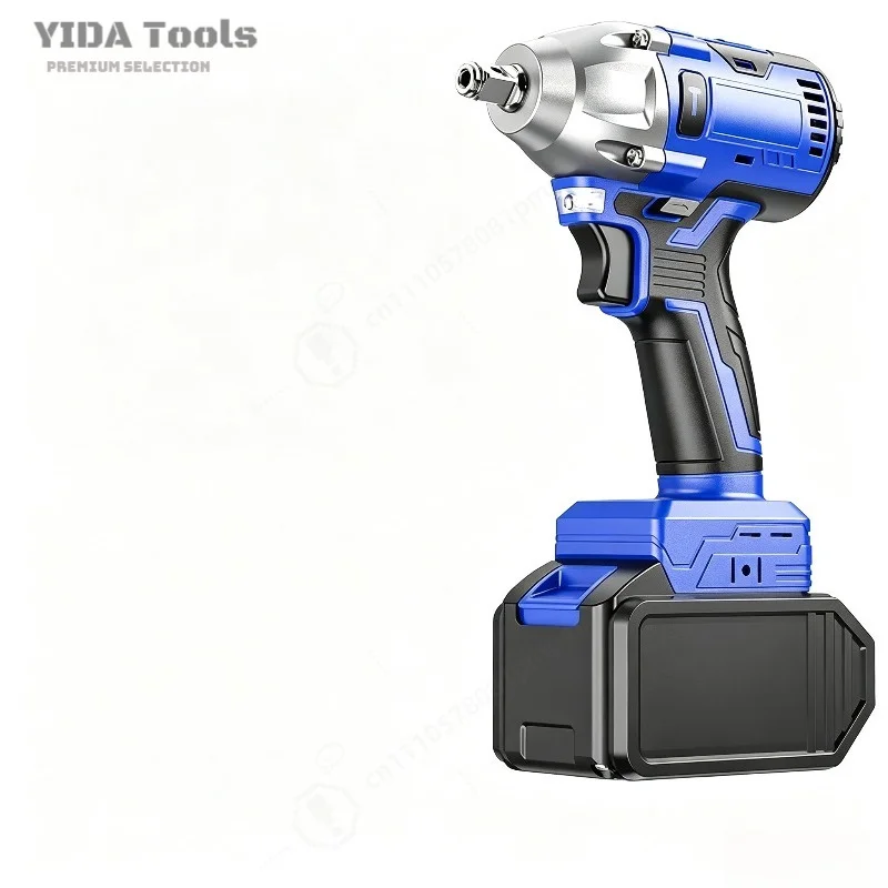 Brushless Electric Wrench High Torque Lithium Battery Cordless Impact Driver for Woodworking Shelf Assembly Dual Purpose Tool