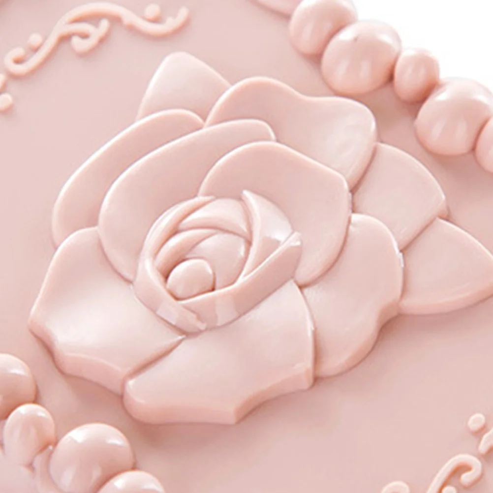 

Rose Soap Box Pink Bathroom Storage Dish Drain Rack Holder Container Clean Shower Helper Rose Soap Box