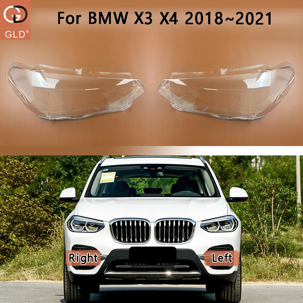 Headlamp Cover Transparent Lampshade Lamp Shade Headlight Shell For BMW X3 X4 X3M X4M G01 G02 G08 F97 F98 2018 2019 2020 2021