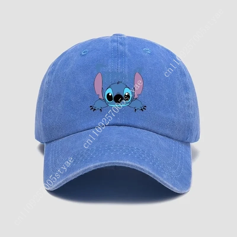 Casquette décontractée Stitch, motif dessin animé kawaii, casquette de baseball respirante, casquette à visière réglable, unisexe, cadeaux pour enfants