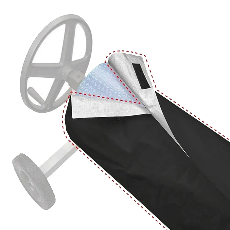 

1 PCS Reel Protector Cover Outdoor Waterproof UV Protective Swimming Tools Black