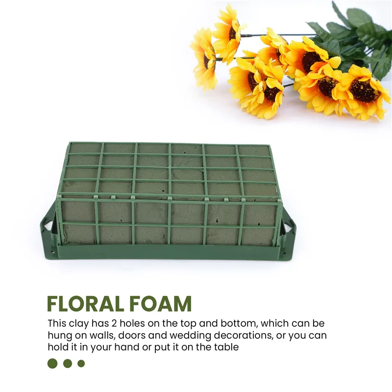 PORK-1 шт. цветочная пенопластовая клетка, держатель для цветов с цветочной пеной для цветов, клетка, чаша для стола, центральная цветочная композиция