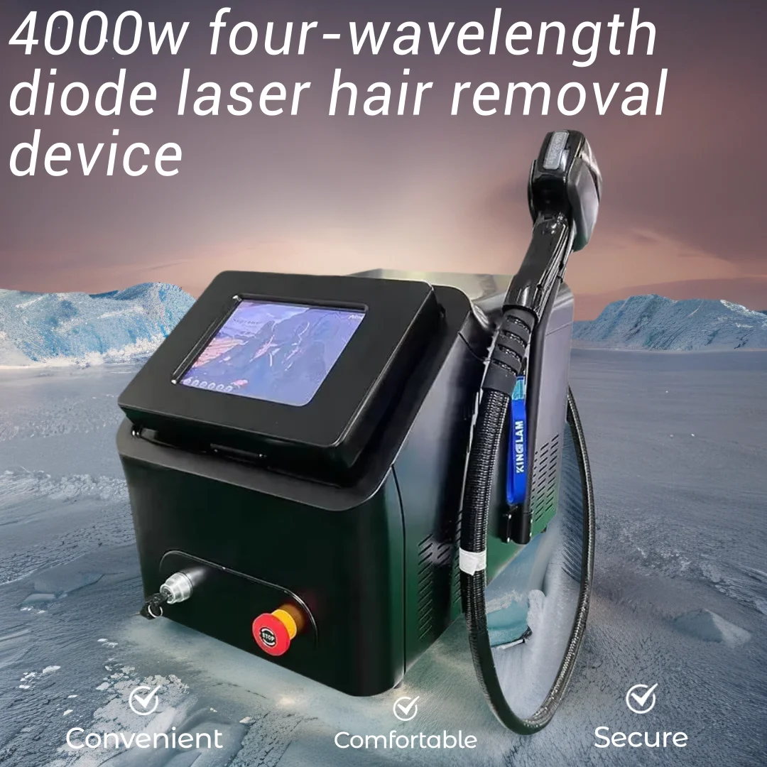 4 Wavelength 808 Diode Laser Hair Removal Machine 3000w Ice Titanium Permanent Painless Physical Body Care Depilation Epilator