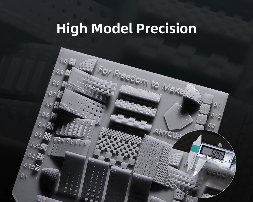 Żywica UV Anycubic 405nm, światłoutwardzalna polirezina o niskim poziomie podrażnień i zapachu, przeznaczona do drukarek 3D LCD Photon Mono M5S Pro — zdjęcie produktu 5