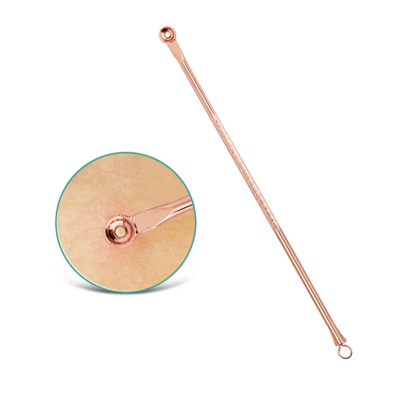 Aiguilles pour points noirs, comédons, boutons, belmish, dissolvant d'acné, nettoyeur de pores du visage, extracteur, outils de soins de la peau, beauté et santé, 4 pièces/ensemble