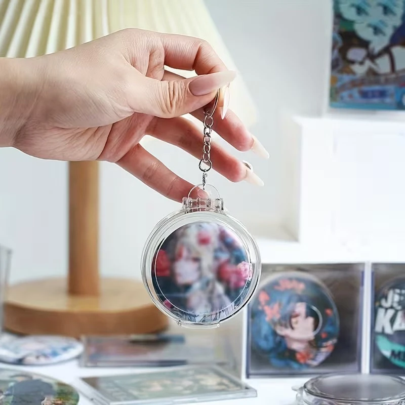 Transparent Badge Storage Container For Painful Package Anime Badge Storage Display Bag Portable Storage For Jewelry Accessories