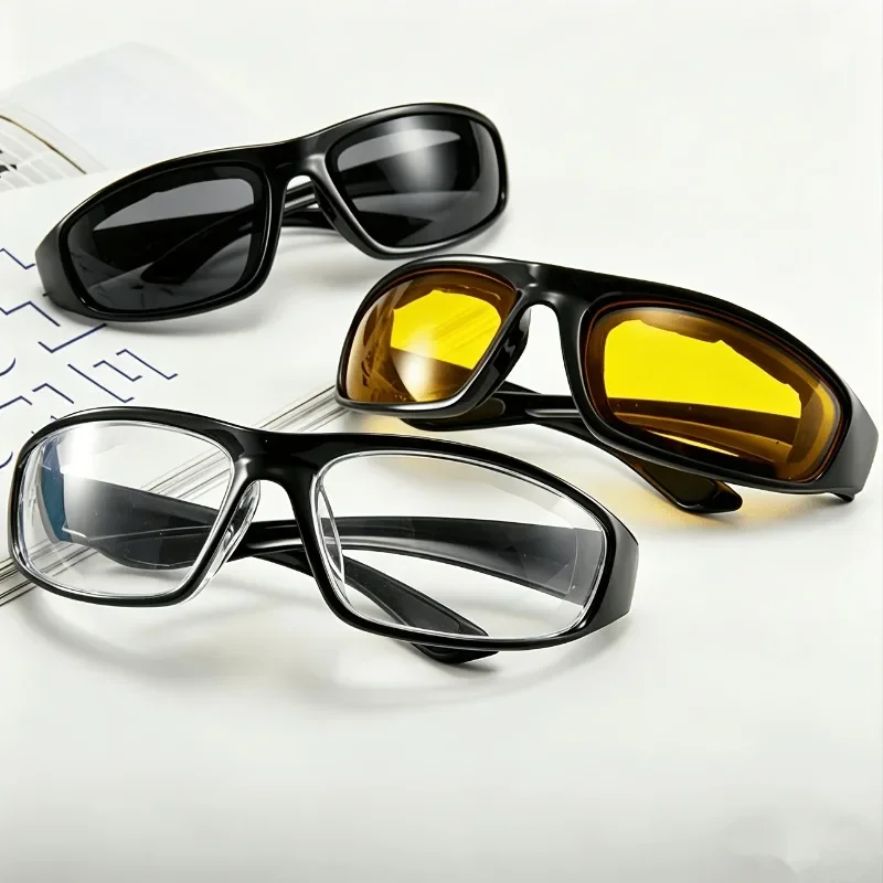

3 pairs of sports glasses, comfortable outdoor sports glasses, suitable as gifts for adult men and womenBBBCCC