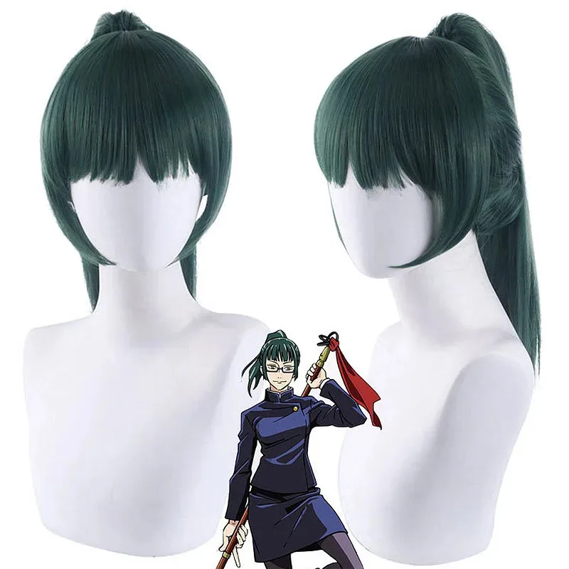 

Anime Jujutsu Kaisen Zenin Maki Wig Conjurer Cosplay High Quality Halloween Party Performance Wigs