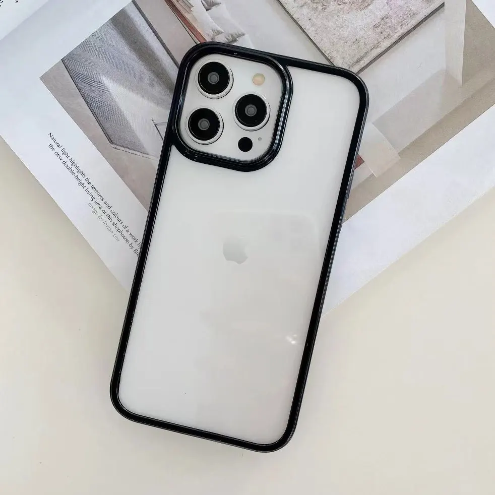 Luxury Candy Silicone Bumper Phone Case For iPhone 16 15 14 11 12 13 Pro Max XS XR 8 7 Plus Transparent Protection Back Cover