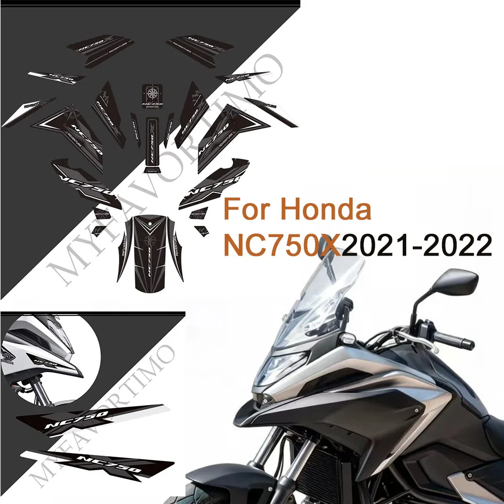 Moto Sticker Protection Fairing Decals Tank Pad Knee Windscreen Handshield Wind Deflector Accessories  For Honda NC750X 2021 202