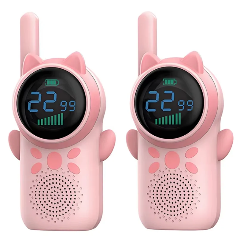 هدايا عيد الميلاد 2 قطعة شاشة LCD أجهزة اتصال لاسلكية للأطفال S 2 طريقة طويلة المدى راديو الهاتف طفل بنين بنات مصباح يدوي-Y44A