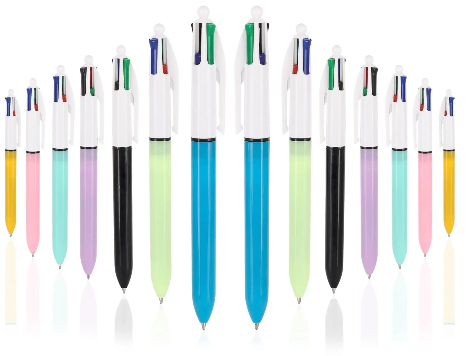 1 Stuk Verpleegsterpen Multicolor Balpen 4 Color-In-1 Balpen Intrekbare Veelkleurige Balpen Voor Beloning Voor Kinderen