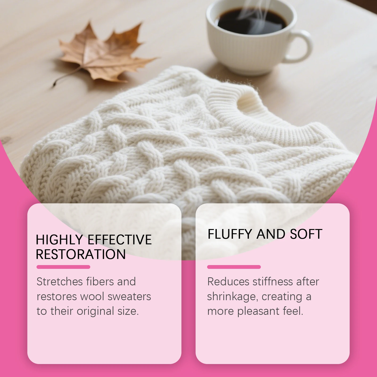 الملابس انكماش الحد وكيل الانتعاش سترة رقيق لا تشوه الرعاية الناعمة يتقلص لا ضرر وكيل العناية بالملابس