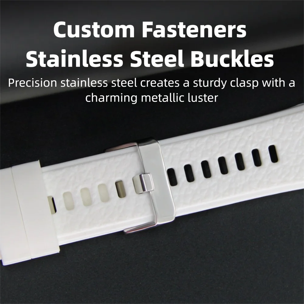 حزام ساعة سيليكون من الجلد الحبوب لساعة Garmin 235 مشبك معدني سريع الإصدار مقاوم للماء سوار ساعة ذكية رياضي للرجال والنساء