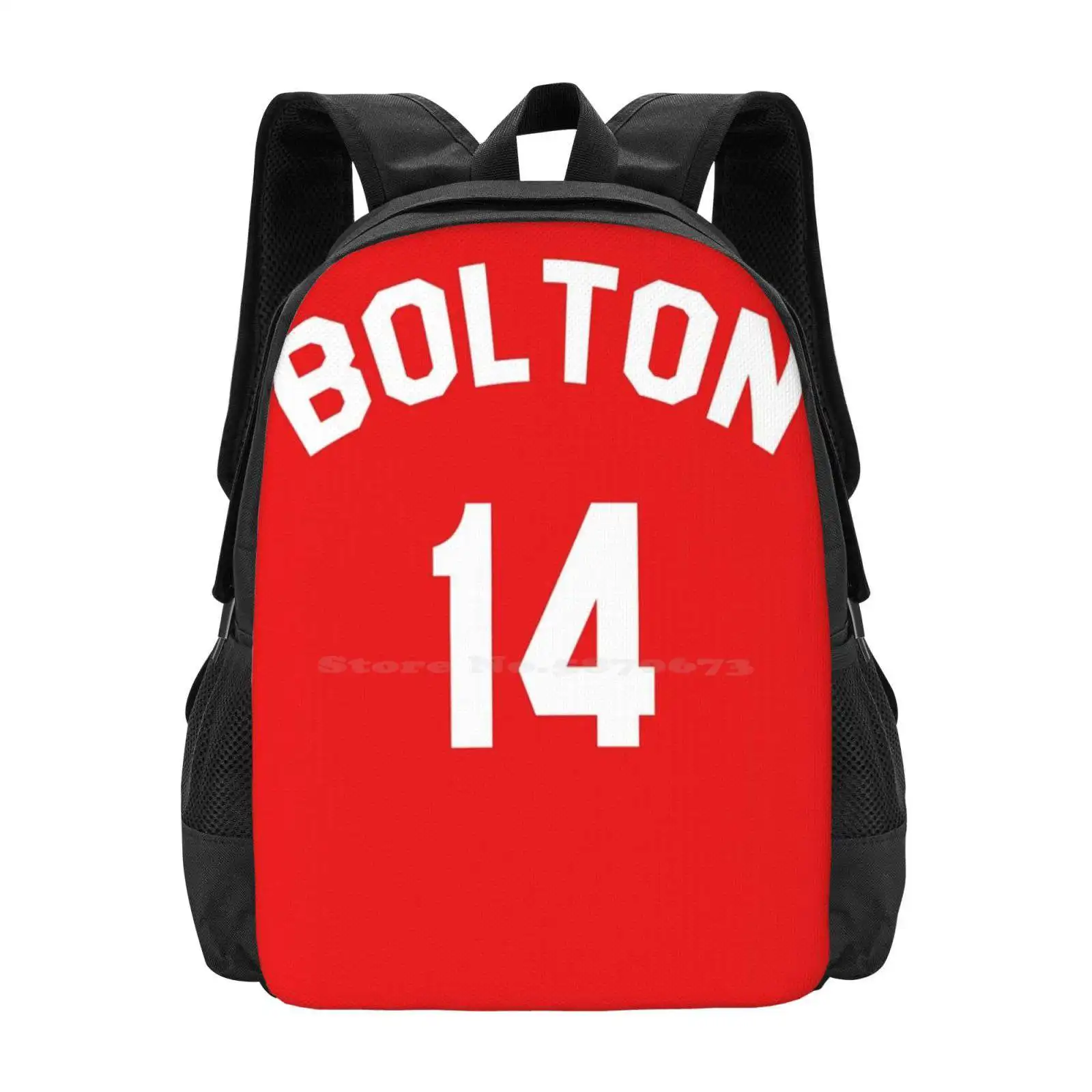 High School Musical: Bolton Jersey Hot Sale Schoolbag Backpack Fashion Bags High School Musical Hsm Troy Bolton 14 Red East